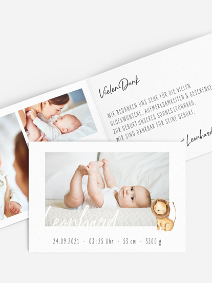 Geburtskarte Proudly Present