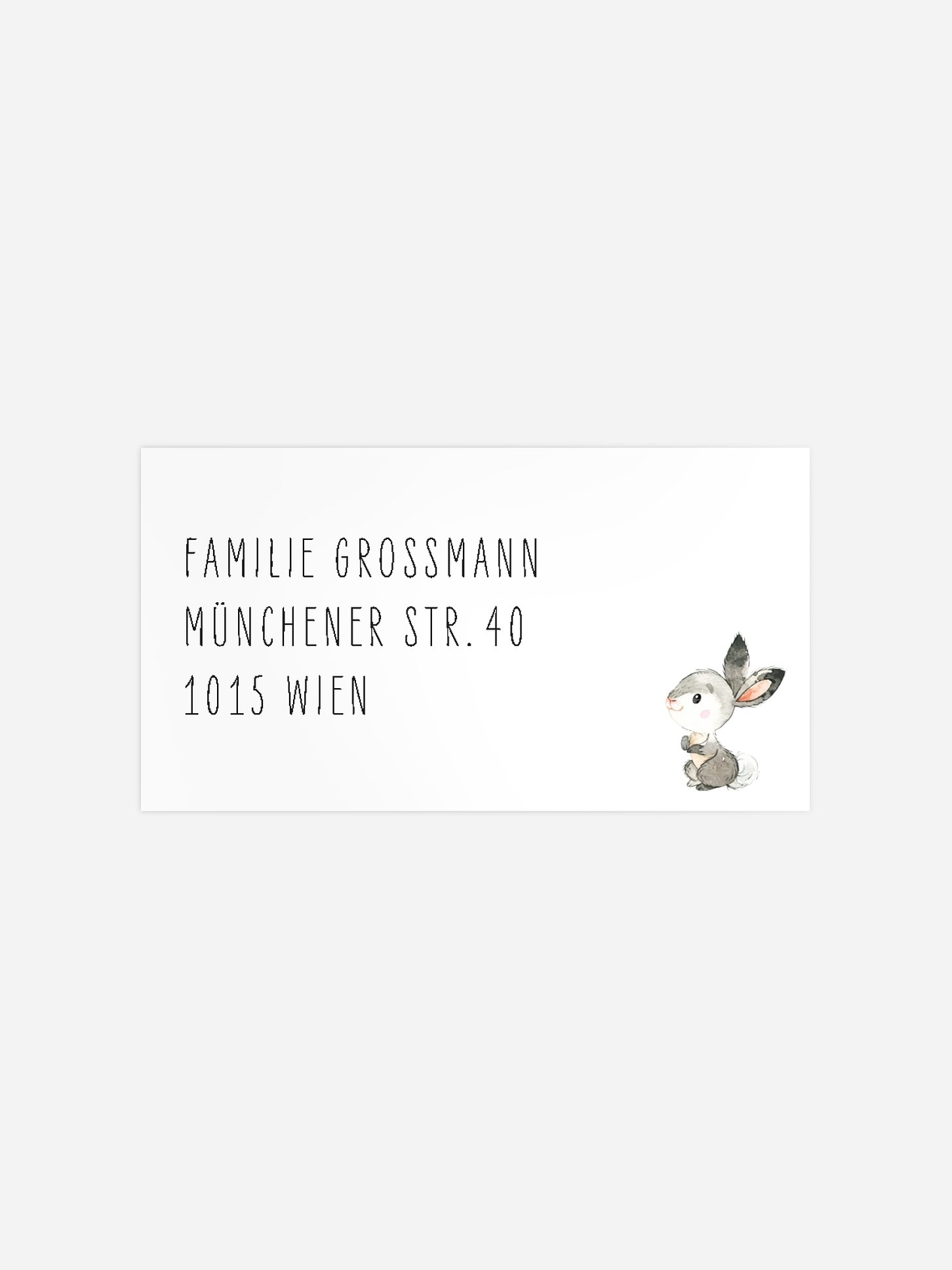 Empfängeraufkleber Geburt Proudly Present