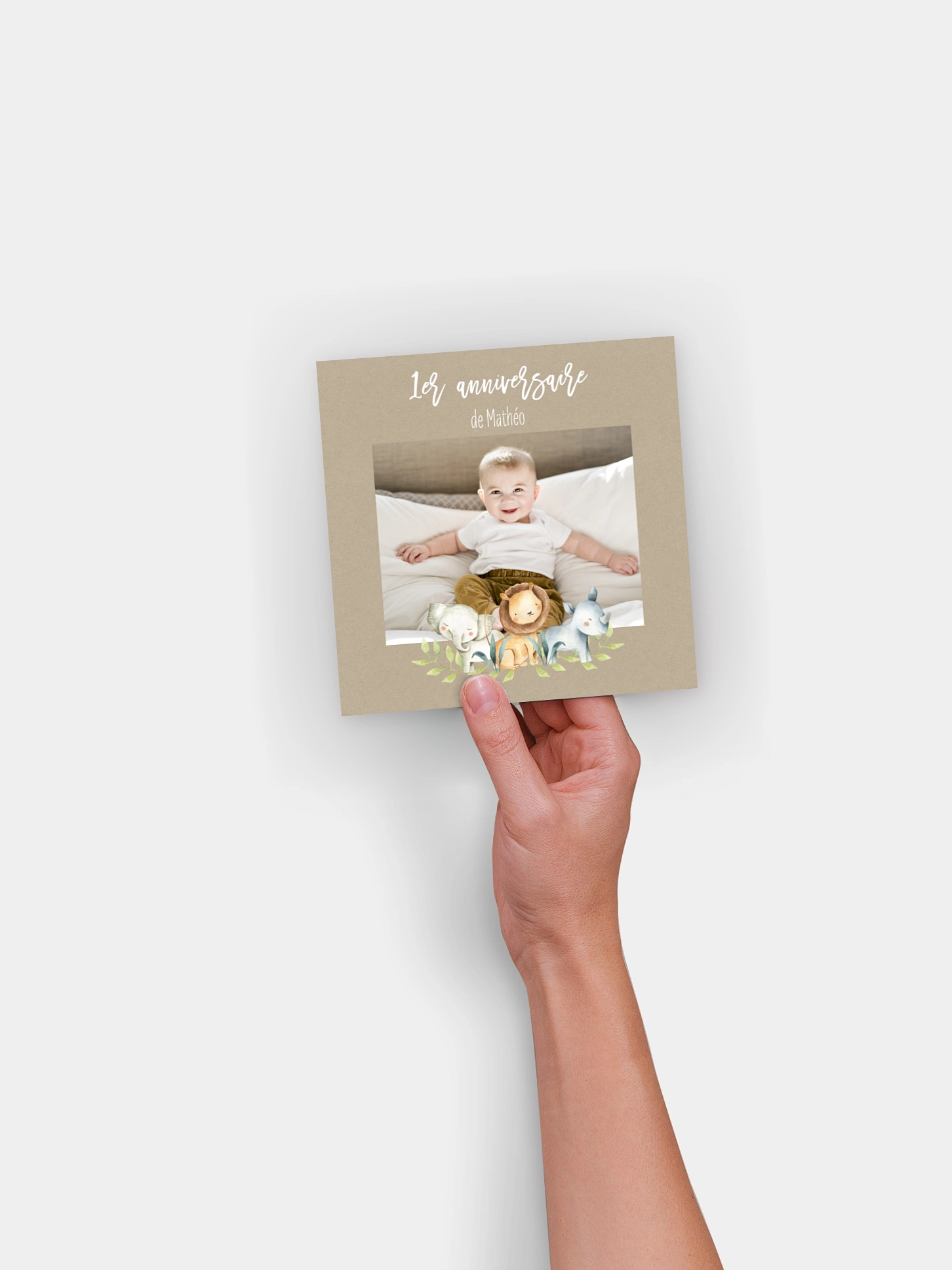 invitation anniversaire enfant Safari