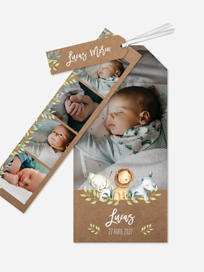 Faire-part naissance Safari
