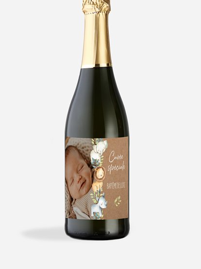 Étiquette pour bouteille Safari