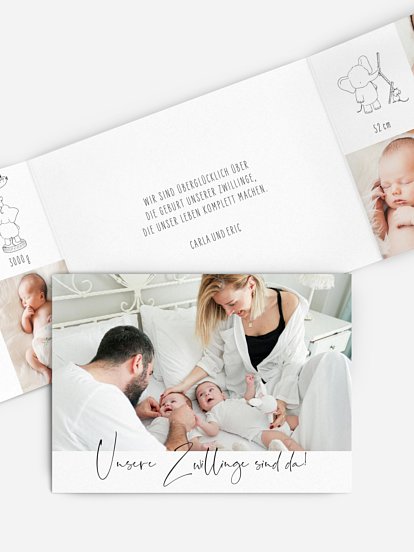 Zwillingskarte Beste Freunde