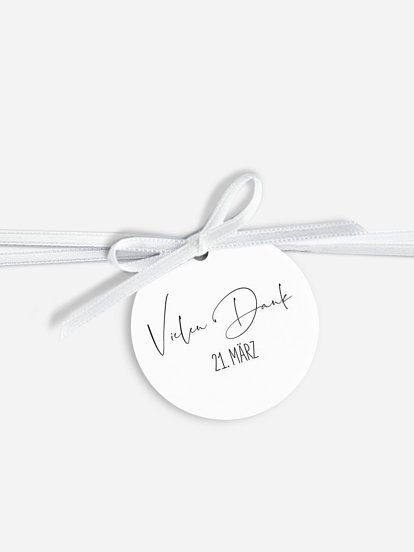 Anhänger mit Band zur Hochzeit Beste Freunde