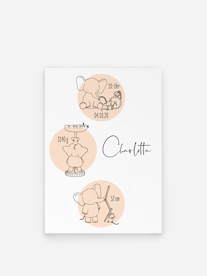 Poster Geburt Beste Freunde