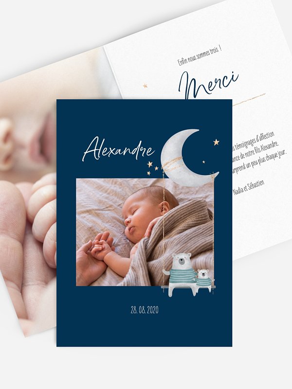 Faire-part naissance Sous le charme