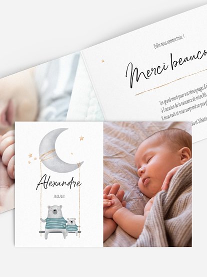 Faire-part naissance Sous le charme