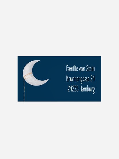 Empfängeraufkleber Geburt Verzaubert