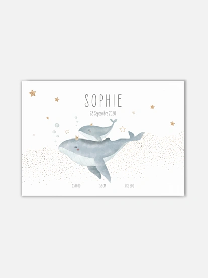 Affiche naissance Cute Giants