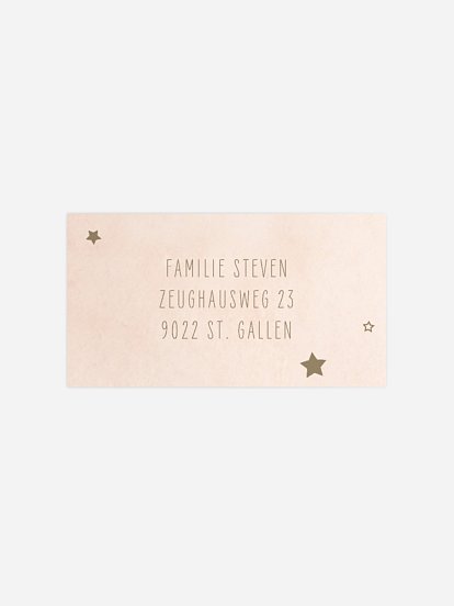 Empfängeraufkleber Geburt Cute Giants