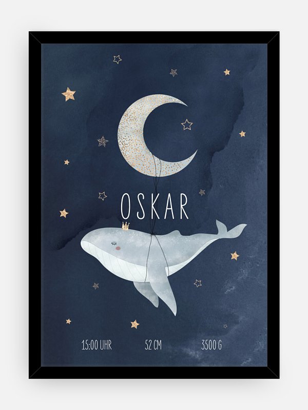 Poster Geburt Mondlicht
