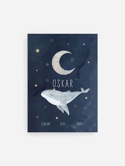 Poster Geburt Mondlicht