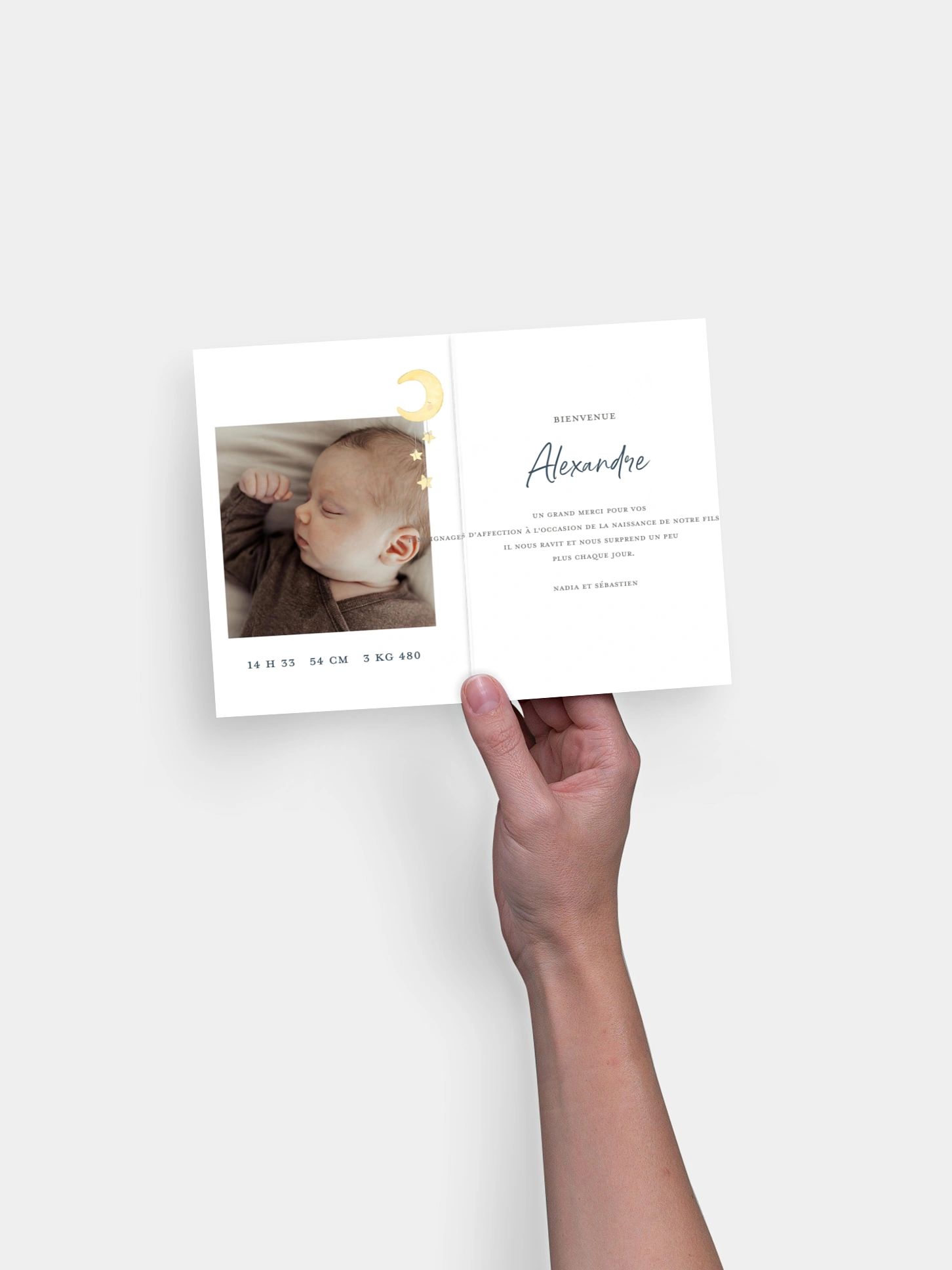 Faire-part naissance Doux rêves