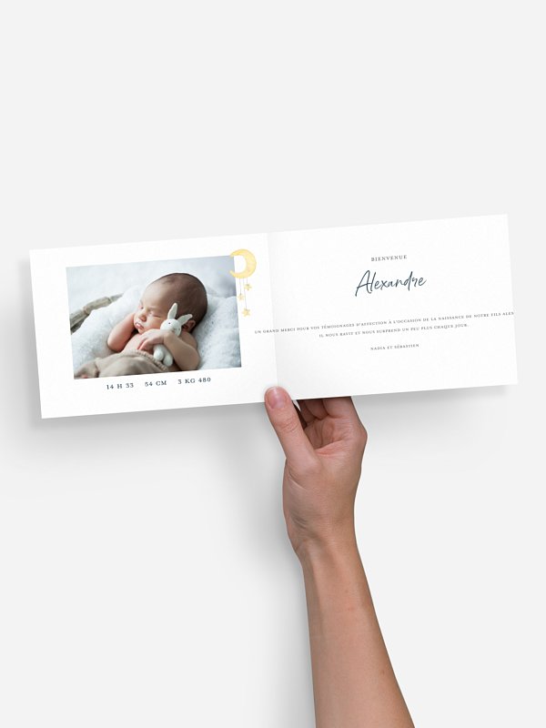 Faire-part naissance Doux rêves