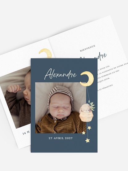 Faire-part naissance Doux rêves