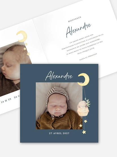 Faire-part naissance Doux rêves