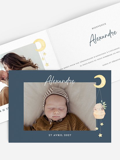 Faire-part naissance Doux rêves
