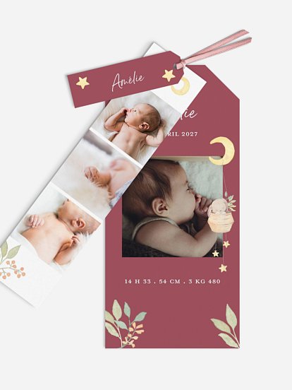 Faire-part naissance Doux rêves