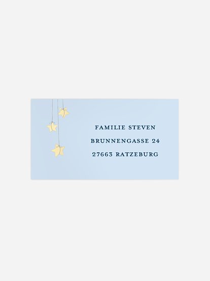 Empfängeraufkleber Geburt Süße Träume