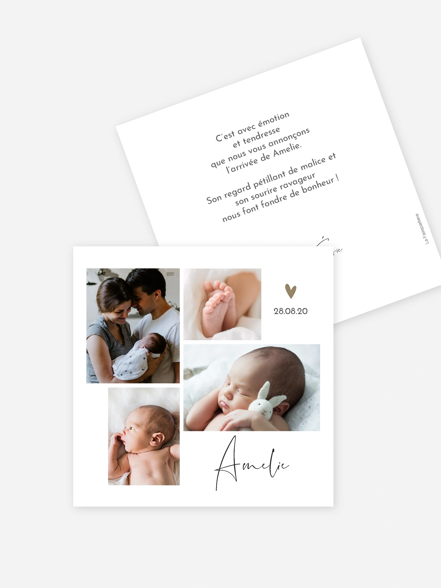 Faire-part naissance Heureux événement