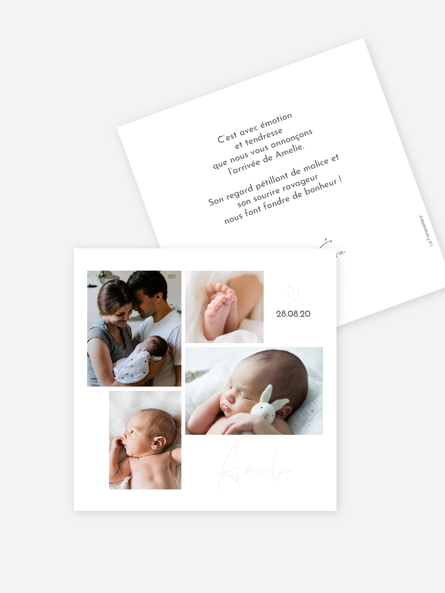 Faire-part naissance Heureux événement