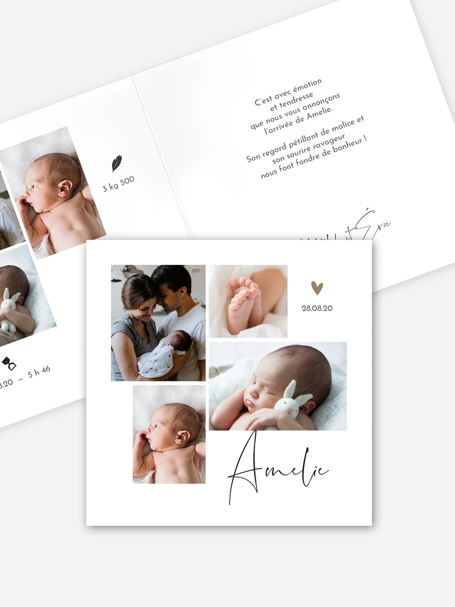Faire-part naissance Heureux événement