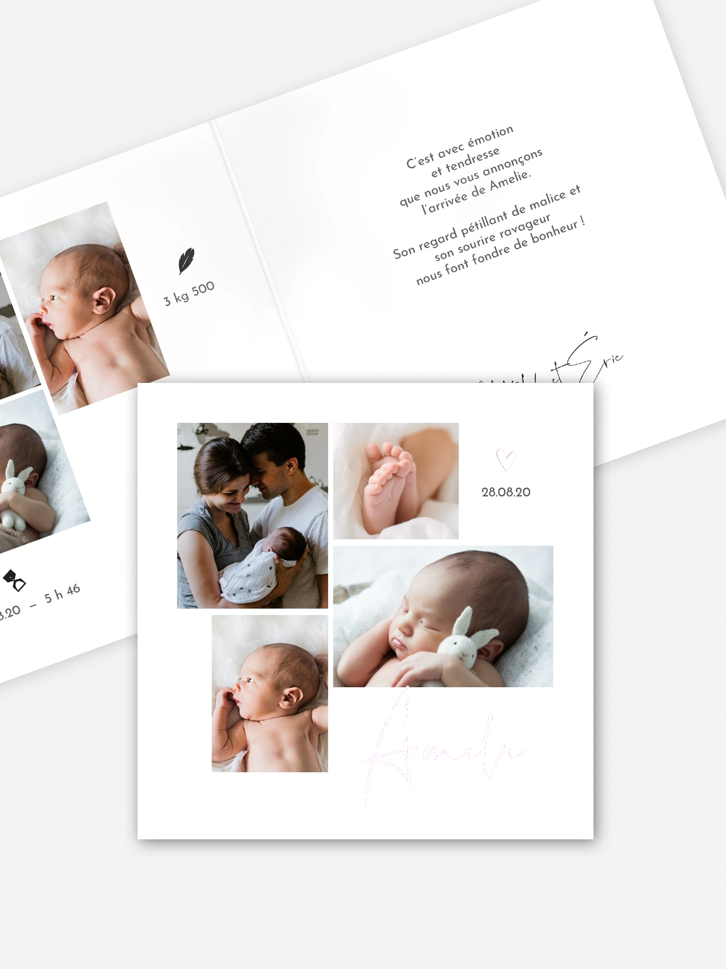 Faire-part naissance Heureux événement