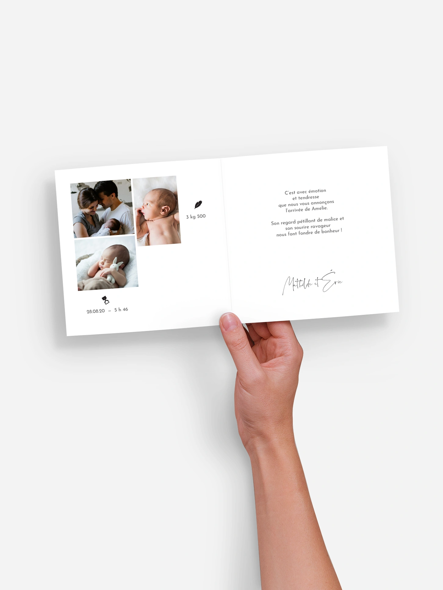 Faire-part naissance Heureux événement