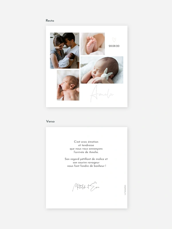 Faire-part naissance Heureux événement