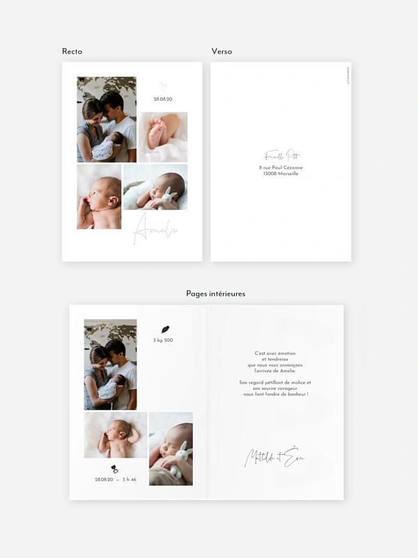 Faire-part naissance Heureux événement