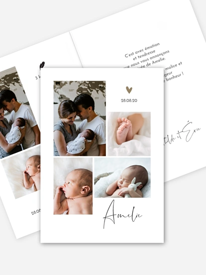 Faire-part naissance Heureux événement