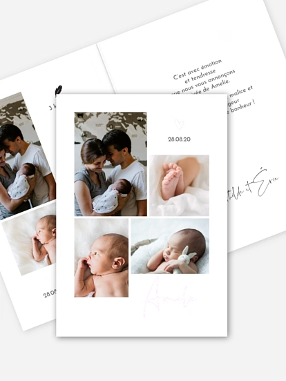 Faire-part naissance Heureux événement
