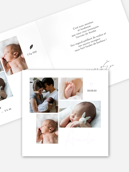 Faire-part naissance Heureux événement