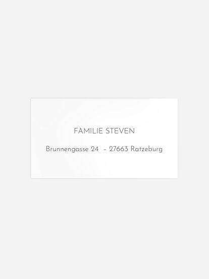 Empfängeraufkleber Geburt Du bist da
