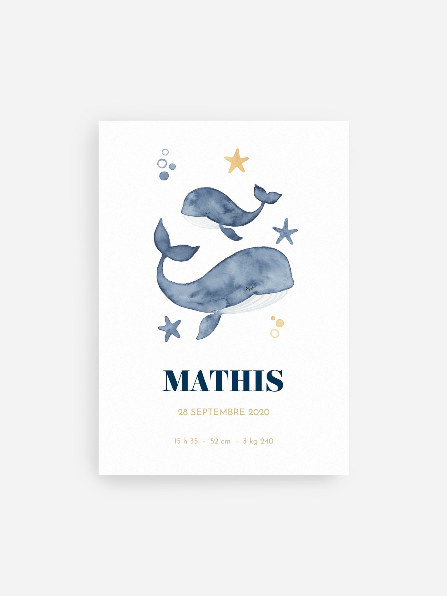 Affiche naissance Sentiments