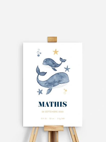 Affiche naissance Sentiments