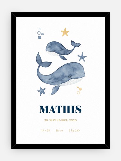 Affiche naissance Sentiments