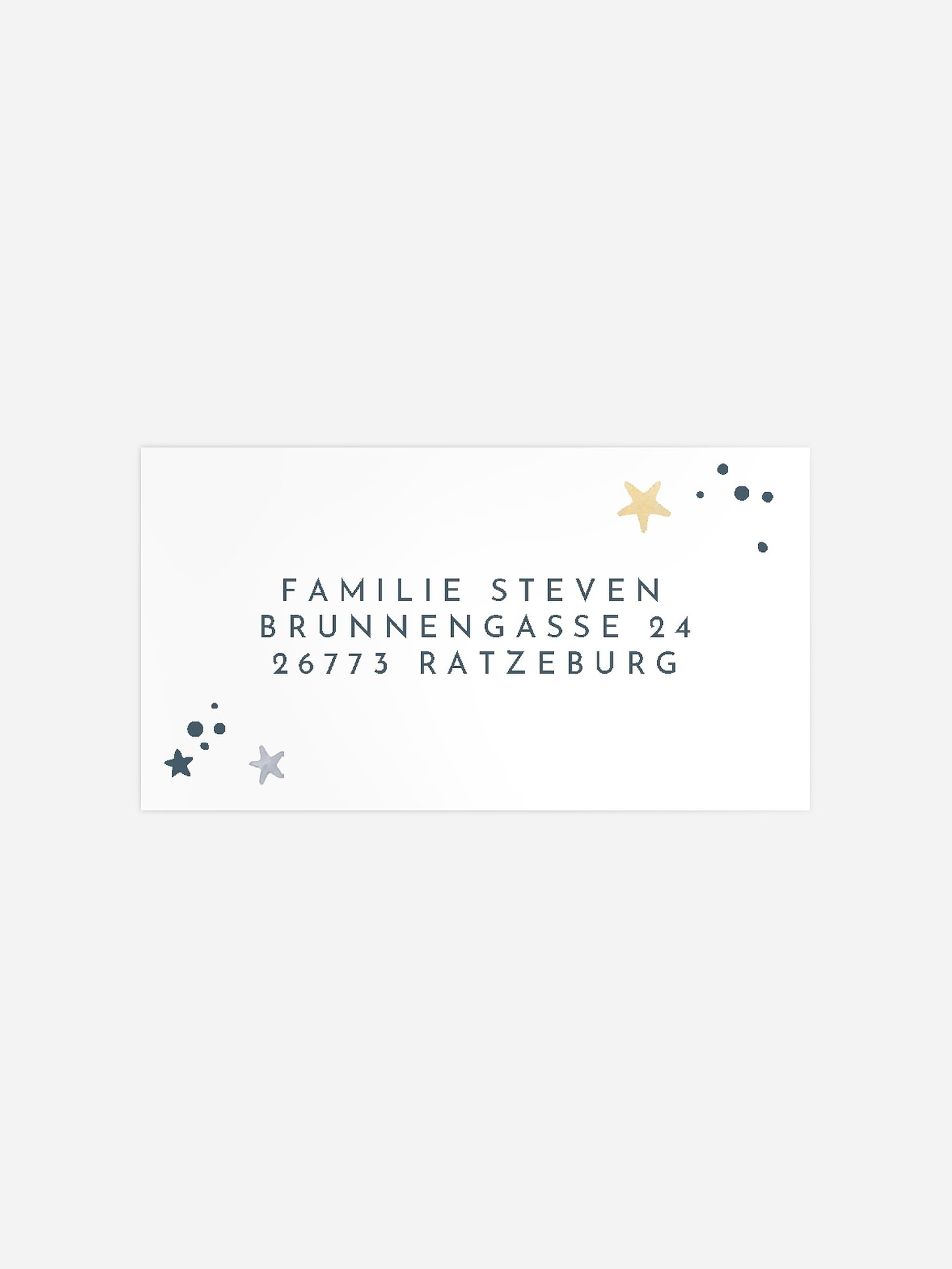 Empfängeraufkleber Geburt Große Gefühle