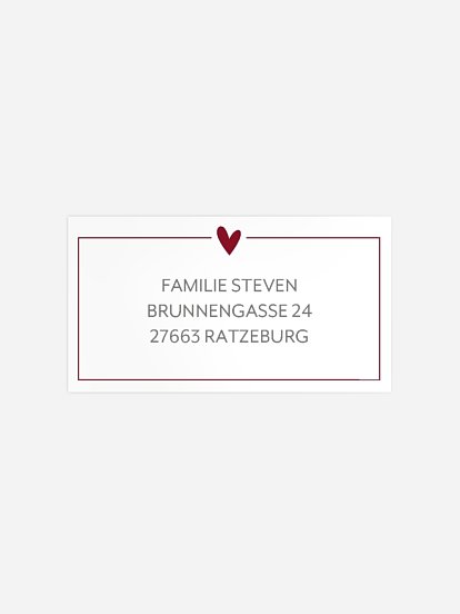 Empfängeraufkleber Geburt Freudentag