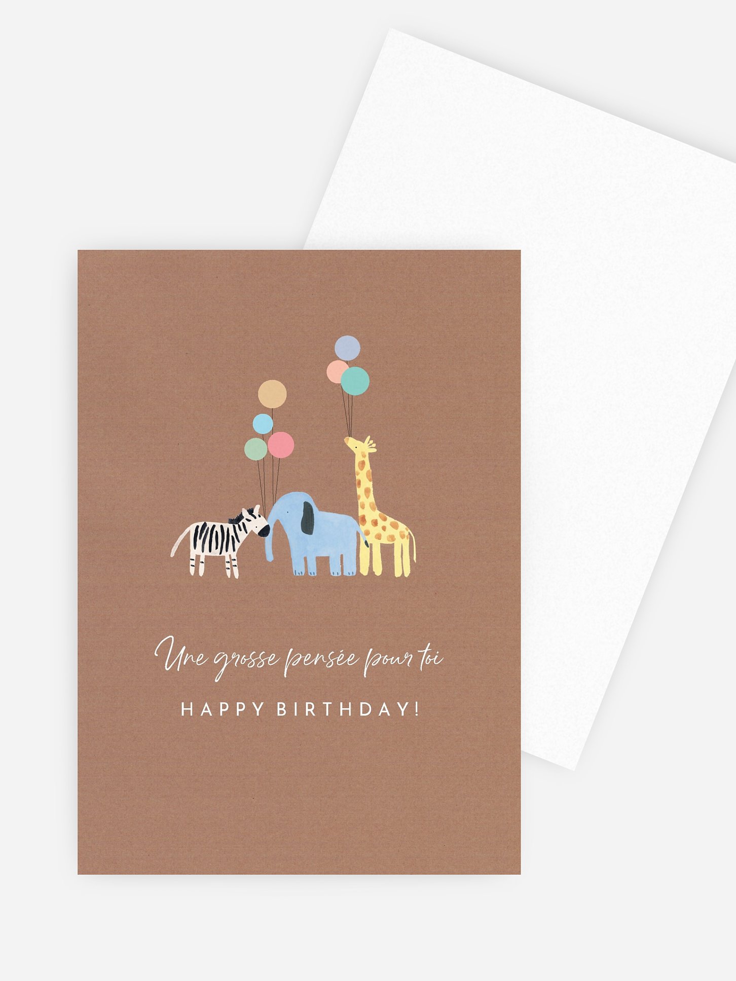 Carte de correspondance Happy Balloons