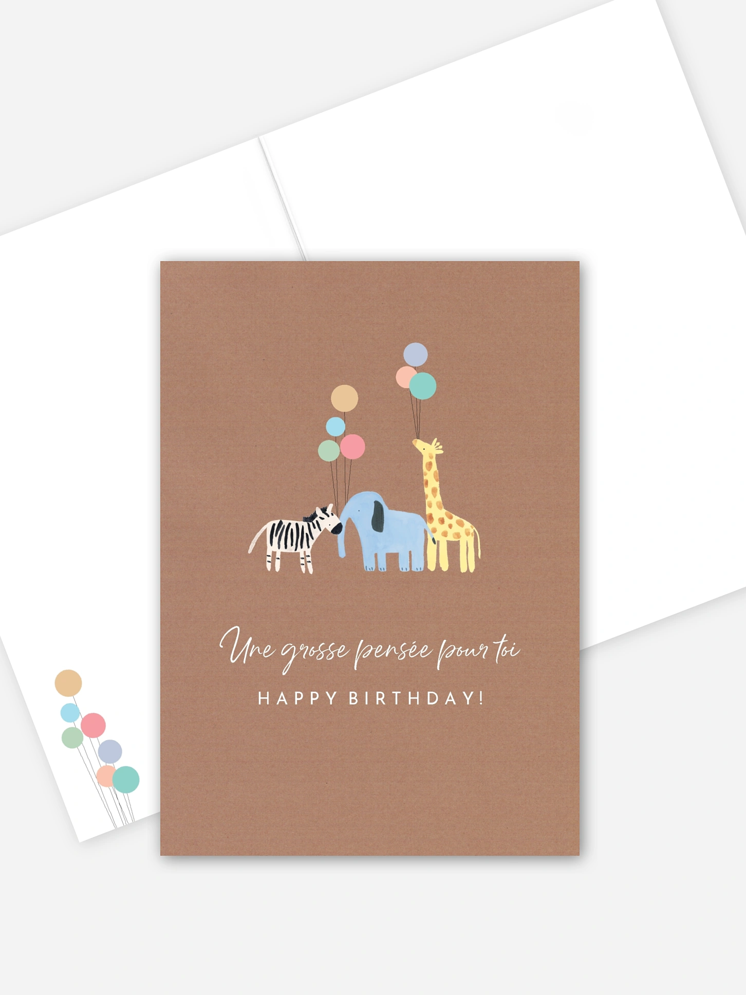 Carte de correspondance Happy Balloons