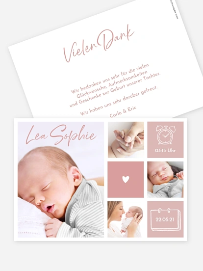 Geburtskarte Endlich komplett