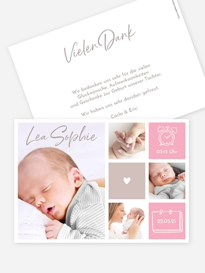 Geburtskarte Endlich komplett