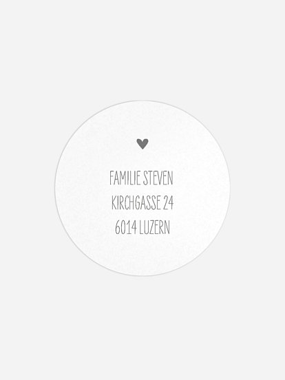Absenderaufkleber Geburt Glücksfotos