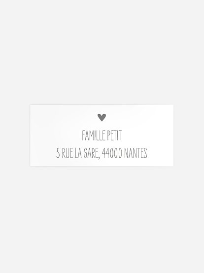 Étiquette expéditeur naissance Photos du bonheur