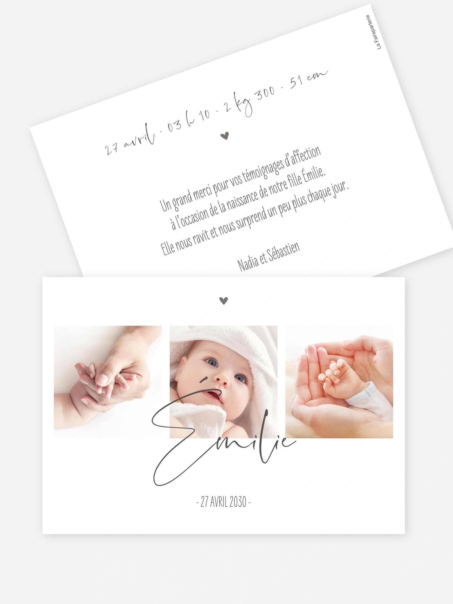 Faire-part naissance Photos du bonheur