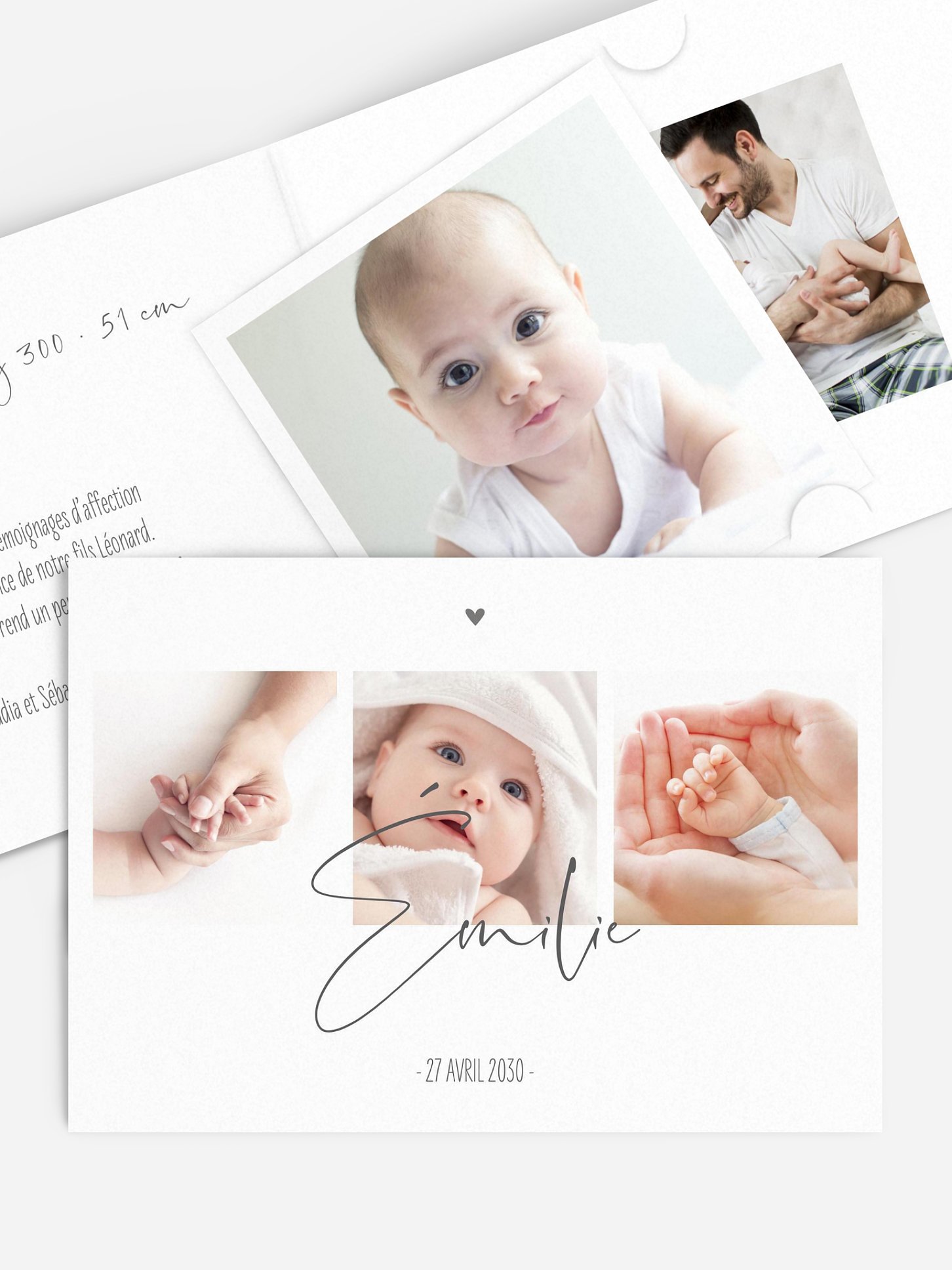 Faire-part naissance Photos du bonheur