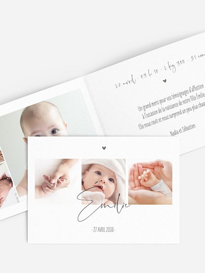 Faire-part naissance Photos du bonheur