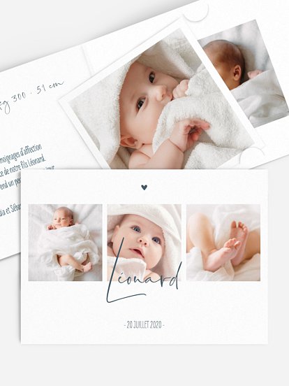 Faire-part naissance Photos du bonheur