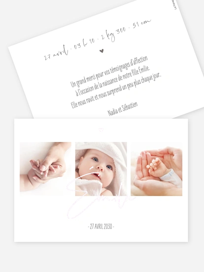 Faire-part naissance Photos du bonheur