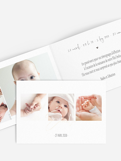 Faire-part naissance Photos du bonheur